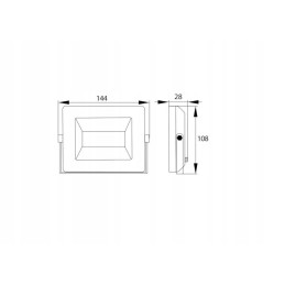 Floodlight SMD LED lempa 230v 20w 4000k 1600lm ir