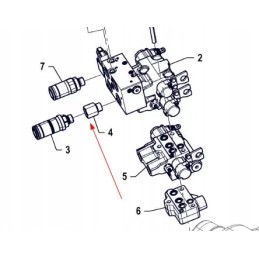 P5s59101127 hidraulinės greitosios jungties tarpiklis