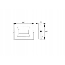 Floodlight SMD LED lempa 230v 20w 4000k 1600lm ir