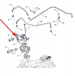 P5s59101125 išorinio hidraulinio vožtuvo blokas