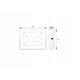 Floodlight SMD LED lempa 230v 50w 4000k 4000lm ir