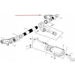 P5s55102135 kairė kėlimo svirtis