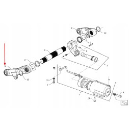 P5s55102134 kairė kėlimo svirtis