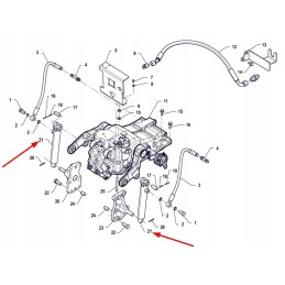P5s55101143 galinės trauklės pavara