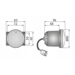 Priekinis dienos žibintas P21W Wesem HM423800
