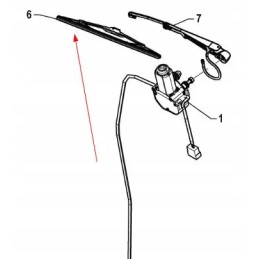 P5s52901104 priekinio stiklo valytuvas