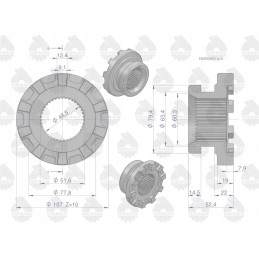 Užrakinimo sankaba mf235 mf3 originalus ursus