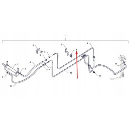 P5s50401117 degalų tiekimo linijos tvirtinimas