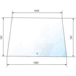 Priekinio stiklo dėklas ih 650880604 granitas