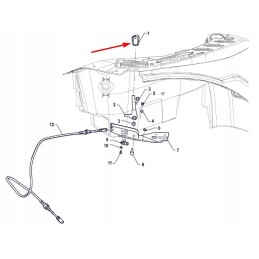 P5s37701015 pavarų diapazono svirties rankena