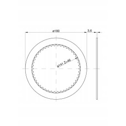 C 385 sukimo momento daugiklio sankabos diskas