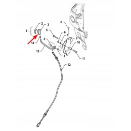 P5s21201169 guminė atbulinės eigos svirties rankena