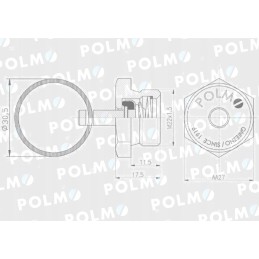 Traktoriaus priekabos oro bako išleidimo anga 2