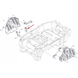 P5s10101104 kairiojo priekinio apatinio dangtelio laikiklis