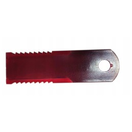 Pašarų kombaino peilis, dantytas 060017 173x50x4mm fi 18