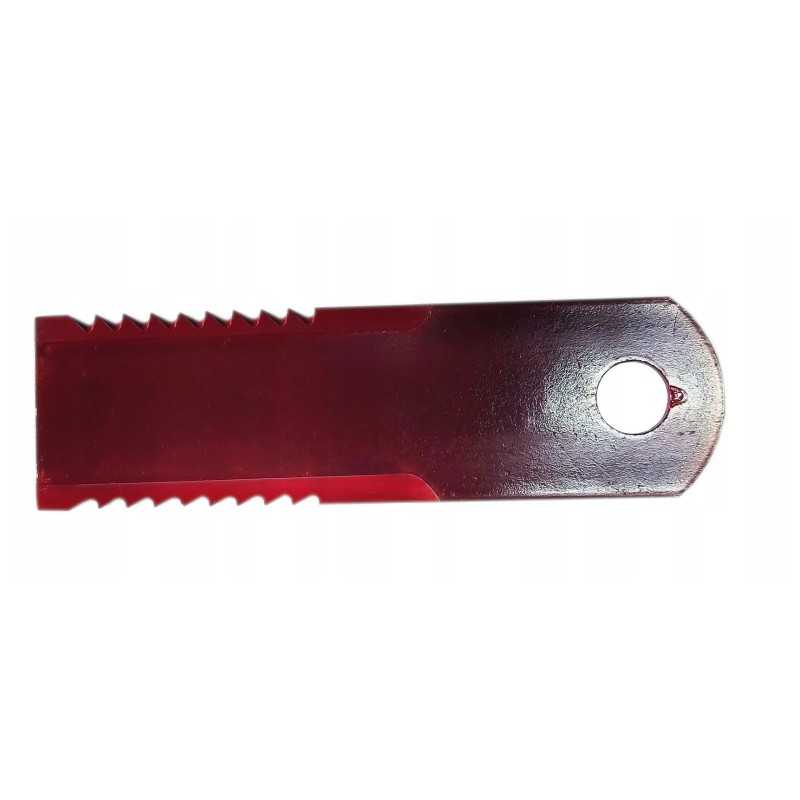 Pašarų kombaino peilis, dantytas 060017 173x50x4mm fi 18