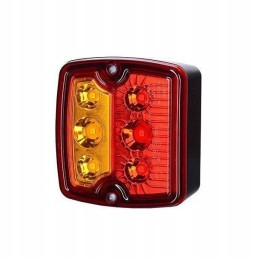 LED kvadratinis galinis žibintas 12 24v