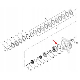 Pis07010064 sandarinimo žiedas 122 x 3 mm