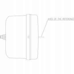 Stačiakampis kombinuotas galinis žibintas, dešinė, 12 24v