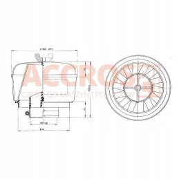 Donaldson oro filtras 186mm pbh001249