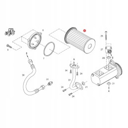 Hidraulinis filtras fendt h411101490100 mann hd811x