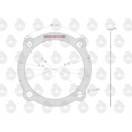Galinės ašies tarpiklių komplektas c 385 o