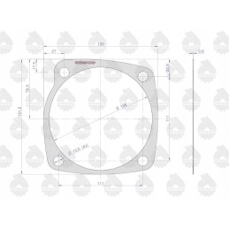 Galinės ašies tarpiklių komplektas c 385 o
