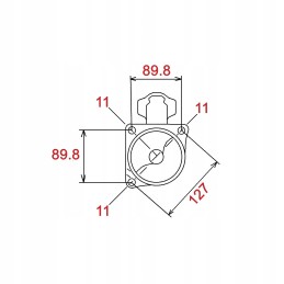 Starteris john deere 6510 6910 12v 3kw 11z cargo