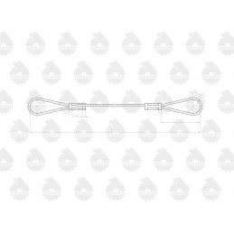 Linka kaukė l 1335mm 4236105 c 330 originalus Ursu