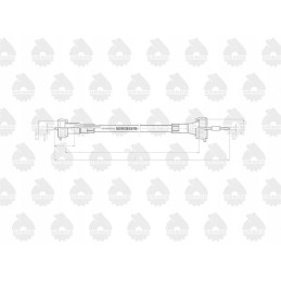 Valandų skaitiklio laidas l 575mm 625mm 42