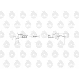 Valandų skaitiklio laidas l 575mm 625mm 42