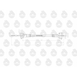 Valandų skaitiklio kabelis l 680mm c 328 arba