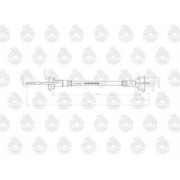 Valandų skaitiklio kabelis l 680mm c 328 arba