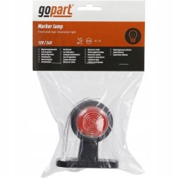 Halogeninis priekinis ir galinis tiesus gabaritinis žibintas 12 24