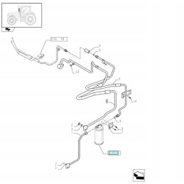 Oro kondicionieriaus žarna New Holland T6000 84250682 cn
