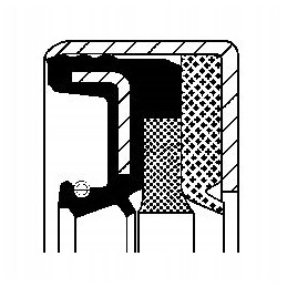 Sandarinimo žiedas 42x62x17 mm corteco