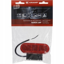 Stačiakampė galinė gabaritinė lemputė LED 12 24v