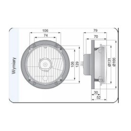 Priekinis žibintas 2 funkcijų Zetor Ursus