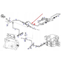 H816950010190 hidraulinės alyvos vamzdis