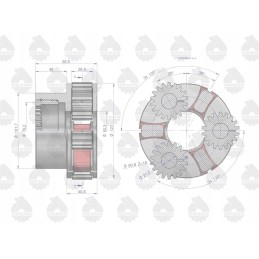 Reduktorius palydovinis krepšelis 899711m91 3130081k91 komplektas