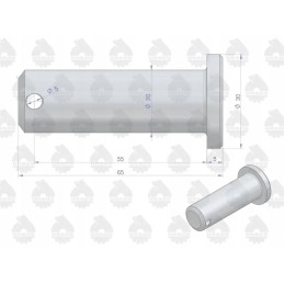 Pakabos tvirtinimo kaištis lp, apatinė dalis c 330 c