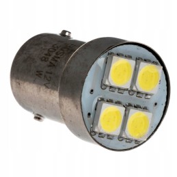 LED lemputė 12v 4xsmd 5050 led ba15s 2vnt