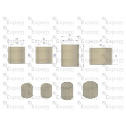 Starterio įvorių komplektas r 7 50458155 4 vnt