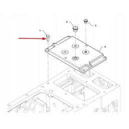 Pis12030063 varžtas, pilnas sriegis, m8 x 25
