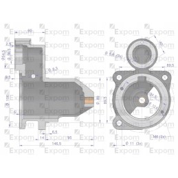 Starterio galvutė 2005834177 c 330 c 360 zetor n