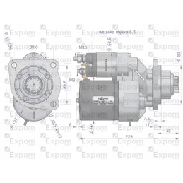 Starteris su magnetono tipo reduktoriumi 9142740 joh