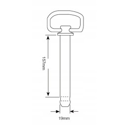 Massey Ferguson kaištis su rankena