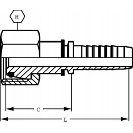 Galinė dalis dn10 m24x1 5 16s