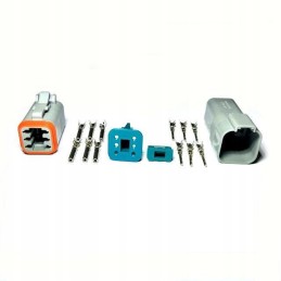 Deutsch dt 6 kontaktų elektros jungtis