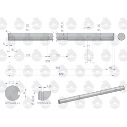 Pedalo velenas C 360 originalus Ursus